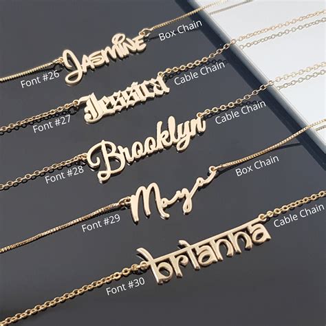 personalized name plate jewelry